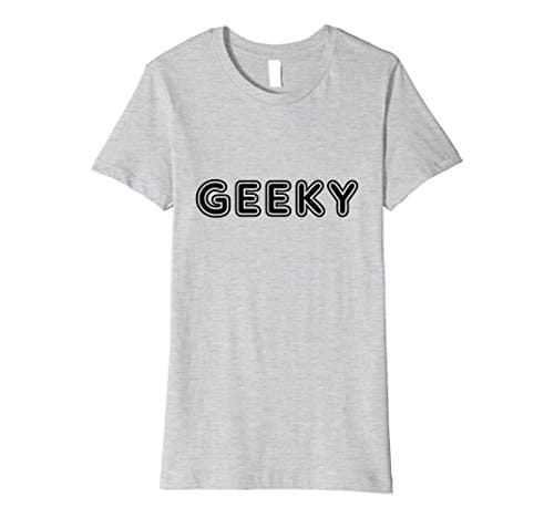 Womens Geeky T Shirts Small Heather Grey