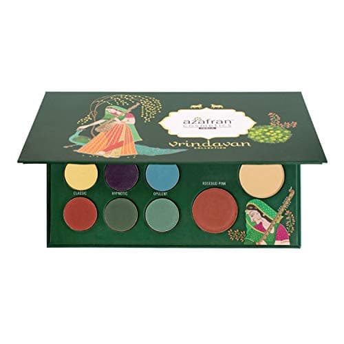 Azafran Organic Cosmetics Vrindavan Collection, Eye Shadow; Blusher and Highlighter, 27g