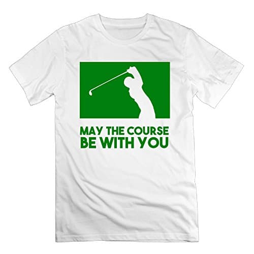MAY THE COURSE BE WITH YOU GOLF Comfortable T Shirt For Male