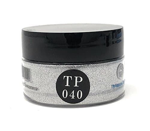 TP Dipping Powder 1 oz. Advanced polymer dip powder color (TP40 Silver Sparkle)