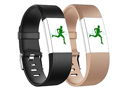 Maaax For Fitbit Charge 2 Bands,Bracelet Smart Watch Strap with Unique Magnet Lock for Fitbit Charge 2 Replacement Wristbands Large Small,2 Pack 22 free size