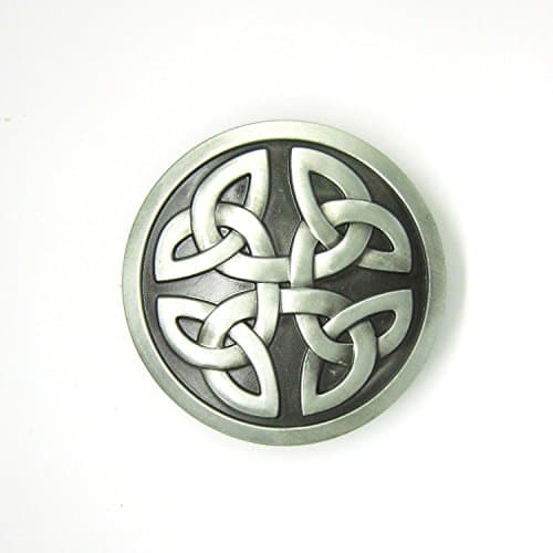 TAKELA Western Style Celtic Knot Round Belt Buckle