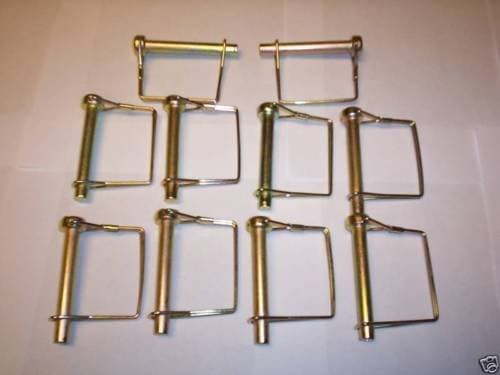 10 3" SQUARE CAMPER AWNING PTO TRAILER HITCH PINS 1/4"