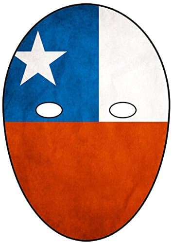 SOCCER WORLD CUP - CHILE - DIY CARD FACE MASK KIT - DO IT YOURSELF