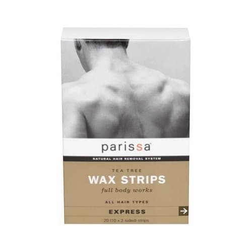 PARISSA PARISSA WAX STRIPS,MEN,TEA TREE, 20 CT