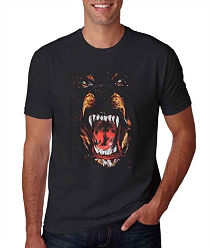 Tshirt For Man Givenchy Rottweiler Dog Black Size 2XL