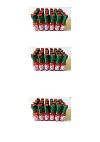 Mini Tabasco Original Pepper Sauce Bottles 1/8 Oz. - Box of 24 Little Real Glassbottles by TABASCO brand (3 Pack)