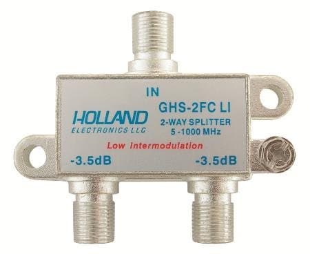 HIGH SHIELD SPLITTER COMBINER 2-WAY HIGH FREQ 5-1000 MHZ