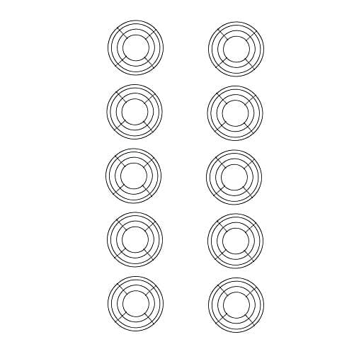 Royalty Essentials 8 Inch Metal Wire Wreath Wire Frame Form Hanger Green 8 Inch Pack of 10