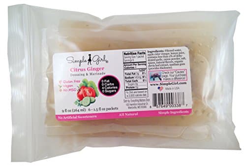 Simple Girl Citrus Ginger Dressing Single Serving 6-pack - (6) 1.5 Oz. Single Serving Dressing Pack