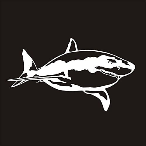 PVC3829 Great White Shark Sticker DC3042 Windshield Decal Window Car IPad Mac Motorcycle Luggage Skateboard