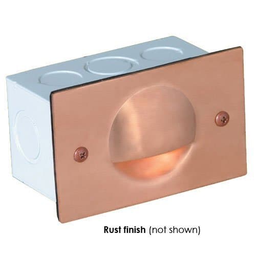 Corona LED 12V Step Lights 7w Copper Eyelid Face Plate, Raw Copper CX-874C-RC