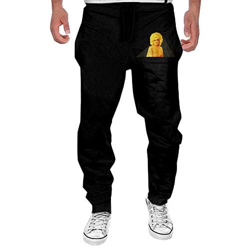 Men's Dolly Pure &amp; Simple Drawstring Athletic Lounge Sweatpants Black M