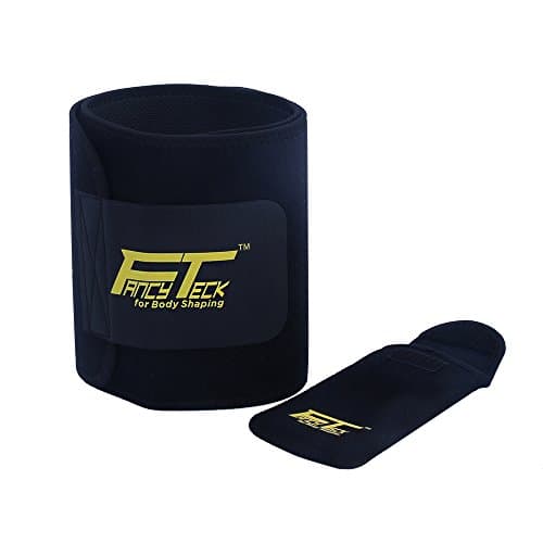 Waist Trimmer Belt Compression Support Lower Back Sauna Belt with Phone Bag Fancyteck (Large: 46" Length 9" Width)