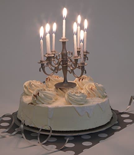 Amerai *** Super Cool Blue Glitter Party Decorations and Tableware for 60th Birthday *** (Silver Candelabra)