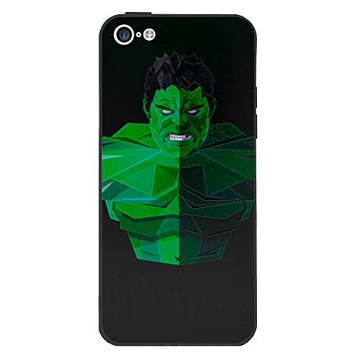 EJC Avenue iPhone 5c Superhero Designs Silicone Case/Cover for Apple iPhone 5c Gel TPU Cover/Protective + Screen Protector Hulk