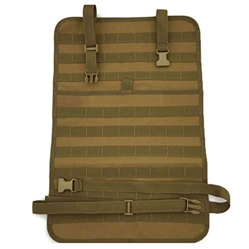 TSenTr Car Seat Back Organizer, Tactical MOLLE Vehicle Panel Car Seat Cover Protector Universal Fit