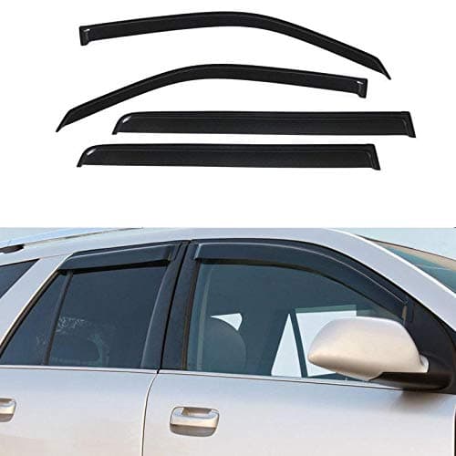 HSXCQ 4pcs For 2009-2015 Honda Pilot Sun Rain Guard Vent Shade Window Visors 94084