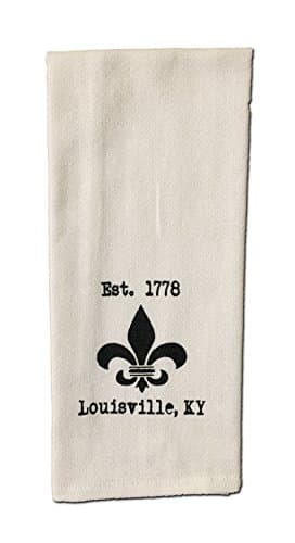 Louisville Fleur de Lis Tea Towel