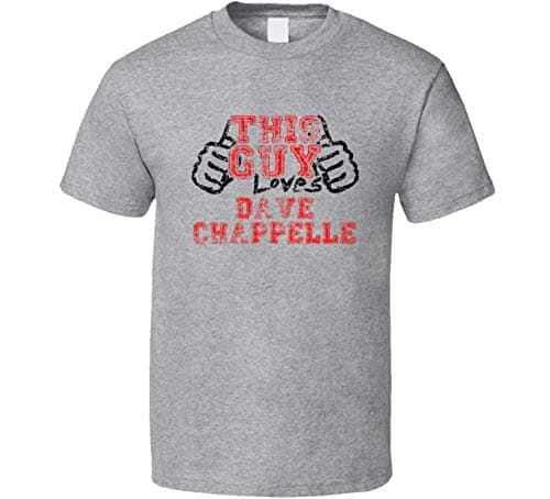 This Guy Loves Dave Chappelle Comedian Comedy Worn Look Cool Fan T Shirt