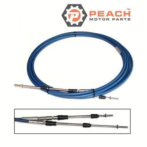 Peach Motor Parts PM-MAR-CABLE-23-SC Throttle Shift Cable, Remote Control 23 Ft; Replaces Yamaha: MAR-CABLE-23-SC, 701-48350-20-00, Teleflex: CCX63323, CC63323, CC17223, CC23023 Made by Peach Motor