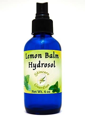 Lemon Balm Hydrosol - A Hydrosol Skin Toner and Clarifier- de Limon Hidrosol 4oz Cobalt Bottle