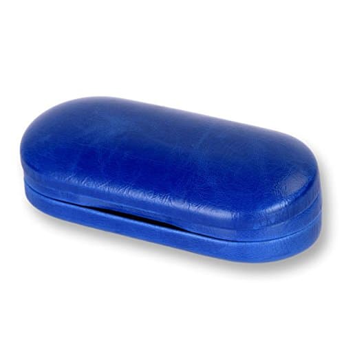 Eye Glasses Case and Contact Lens Case 2 in 1 Double Use Travel kit (Blue)