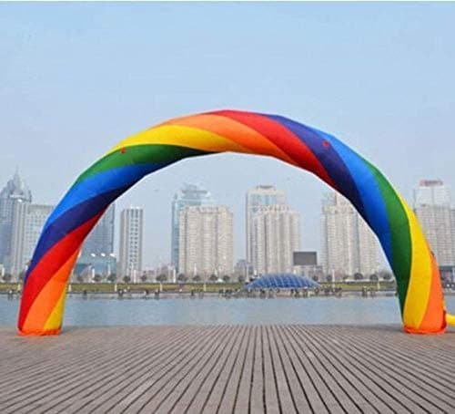 LANTAO Width20ft Height 10ft D=6M/20ft Inflatable Rainbow Arch Advertising