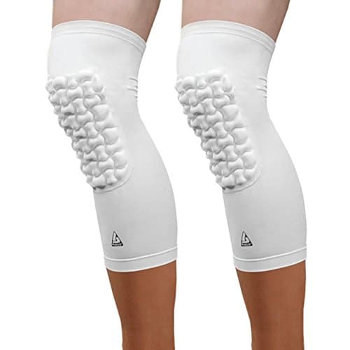 B-Driven Sports Padded Leg & Knee Compression Sleeve for Men, Women, Youth - Arm Sleeve Elbow Pads - Football, Baseball, Basketball - 1 Pair