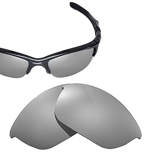 Cofery Replacement Lenses for Oakley Half Jacket 2.0 Sunglasses - Multiple Options Available (Titaniun - Mirror Coated Non-polarized)