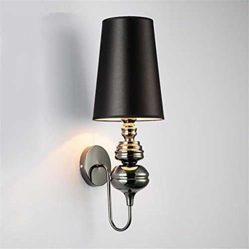 Wall Lights Modern Reading E27 Metal Baking Varnish Wall Lamp Fabric Lampshade Living Room Bedroom Hotel Bedside Wall Surface Mounted Sconces Decoration Lighting