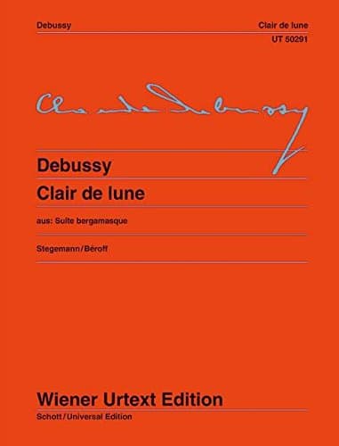 Clair De Lune from: from: Suite bergamasque. Edited from the first edition by Michael Stegemann. Fingering and notes on interpretation by Michel Béroff. piano.