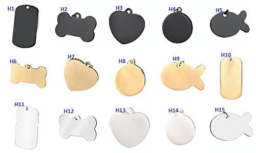 AristiPet Customized Dogs Collars and Harnesses Custom Dog Sheet Personalized Cat Dogs Tag Engraved Collar Dog ID Tag Name and Phone