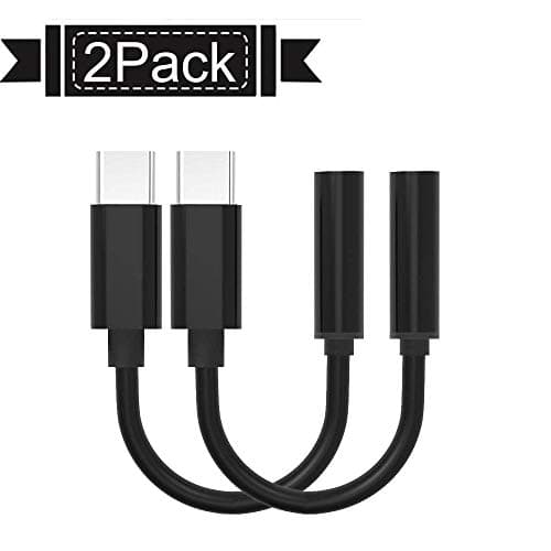 Type C/USB C to 3.5mm Headphone Audio Jack Adapter,JANYONE USB-C to 3.5mm Female Aux Microphone Connector Cable for Motorola Moto Z, Le 2/Le Pro 3 and Other Type C Devices …