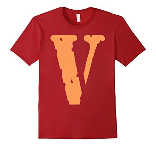 Men's Vlone Shirt Large Cranberry