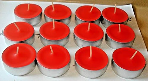 HYOMI 12 Pack Watermelon Scented Soy Tea Light Candles