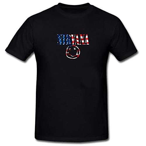 CEMMA nirvana-logo Tshirts Custom Short sleeve Black 2XL