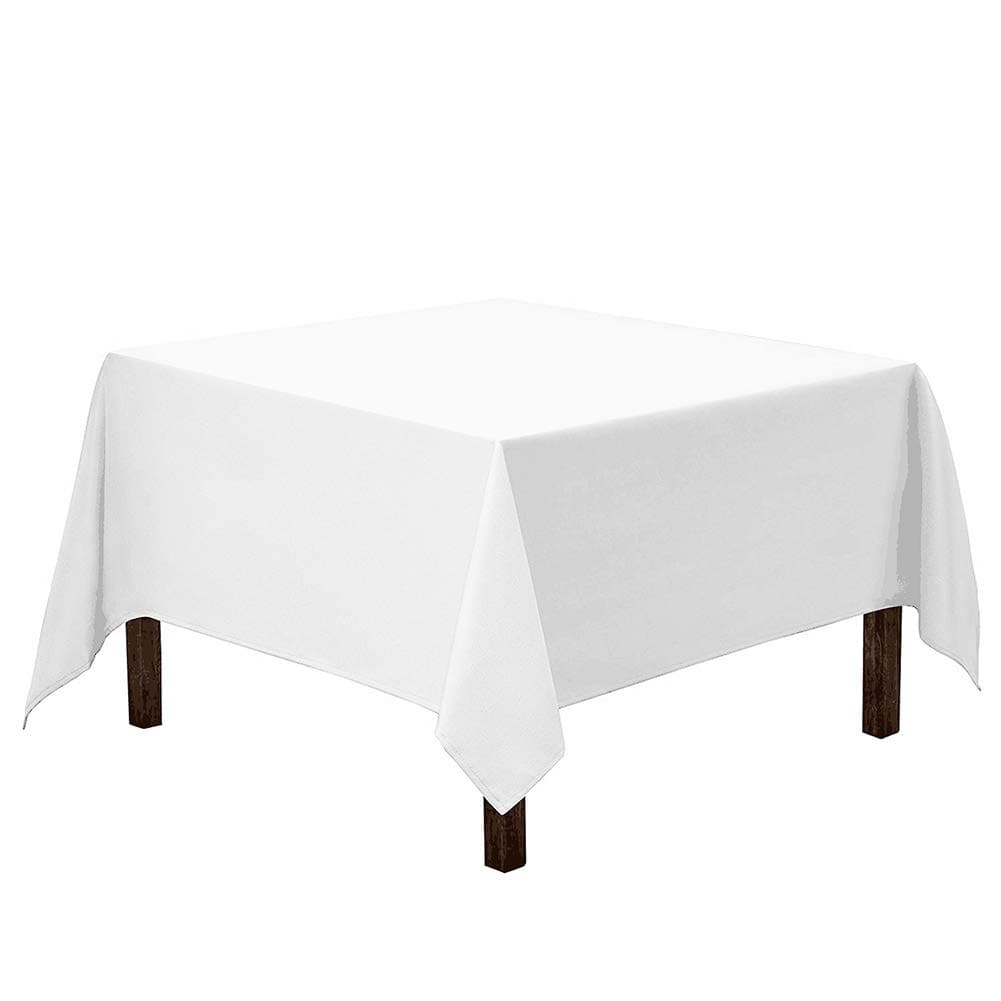Vedouci 54x54 Square Tablecloths Wedding Party Table Covers Event Tablecloth White