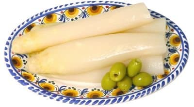 El Navarrico Super Thick White Asparagus Spears from Spain (Up to 1.5 inches thick)