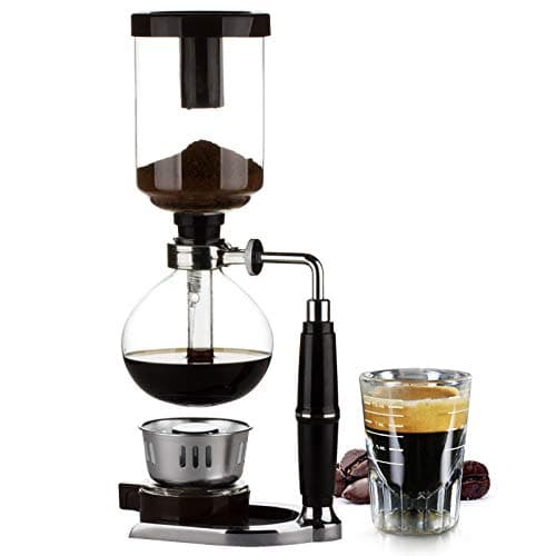 Home Style Siphon Coffee Maker Tea Siphon Pot Vacuum coffeemaker Glass Type Coffee Machine Filter 3cup 5cups