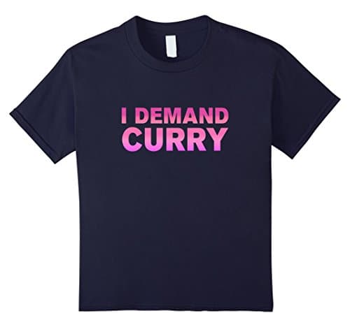 Kids I demand curry shirt 4 Navy