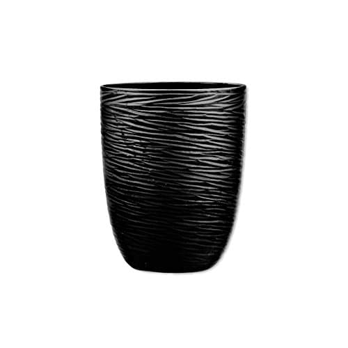 Qualia Artisan Double Old Fashioned Glasses in Black (Set of 4)