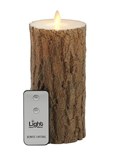 Remote Included Light Haus Manor 3.5 X 7 Flameless Moving Wick LED Candle with Timer