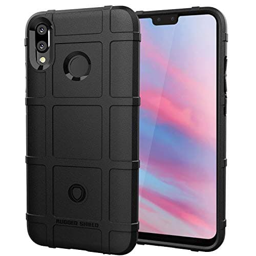 Luffytops Huawei Y9 2019 Case, Tough Durable Armor Heavy Duty Protection and Air Cushion Shockproof Case for Huawei Y9 (2019) 6.5" (A01-Black)