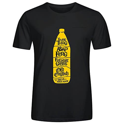 Young Thug Old English Men Tees Black