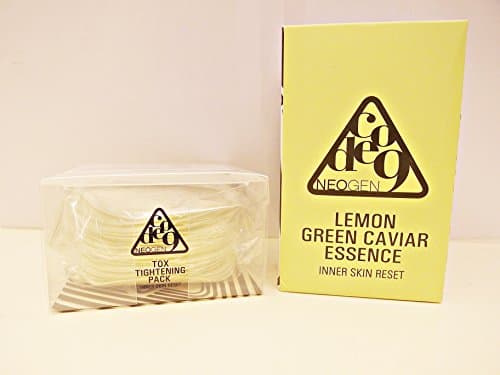 NEOGEN Code9 Lemon Green Caviar Essence 280ml + Tox Tightening Pack 25 PADS(Refill) Set - worldwide shipping