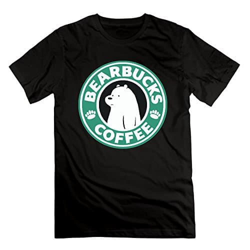 Jocima Men's We Bare Bears T Shirts Black