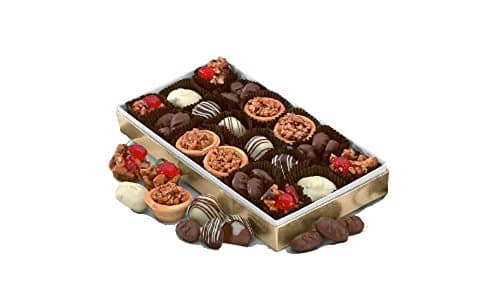 Gourmet Chocolate Assortment, Chocolate Truffles and More, Gift Box Sampler for Christmas, Birthday, Best Chocolate Gift for Mother, Father, Corporate Gift, Includes Dark, Milk, White Chocolate
