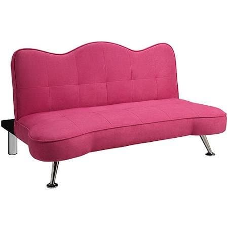 Dorel Home Products Rose Junior Microfiber Sofa-Lounger, Pink