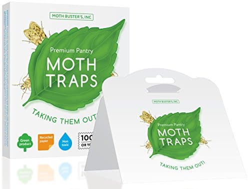 Moth Busters (7) Pantry Moth Traps Safe Non-Toxic Professional Pheromone Trap NO Insecticides (6 + 1 Free!)